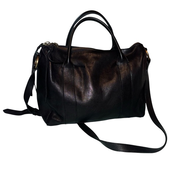 MADEWELL The Prague Satchel Leather Black Bag Crossbody Purse - Picture 4 of 16